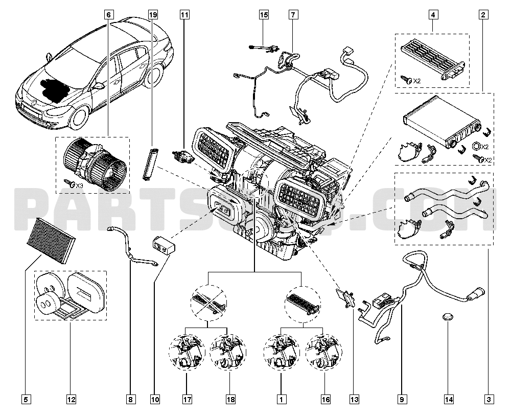 Traction battery cooling | Renault Fluence-Mégane Generation 1438 