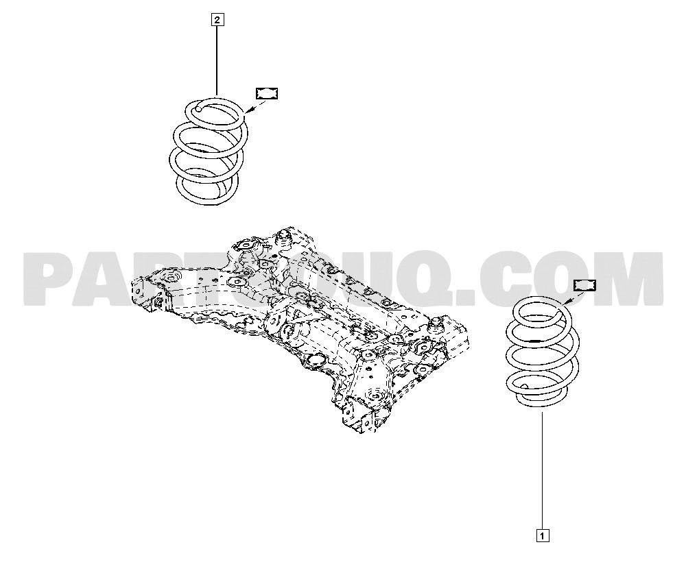 Front axle | Renault Megane IV Sedan 1810 LVM0 | Parts Catalogs 