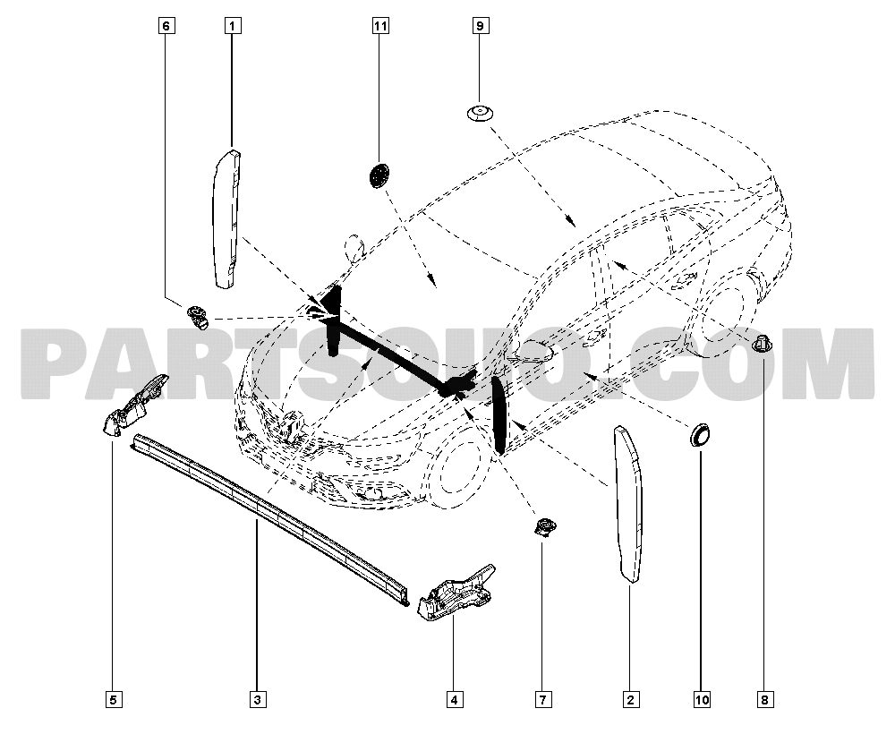 Seals | Renault Megane IV Sedan 1810 LVNB | Parts Catalogs | PartSouq