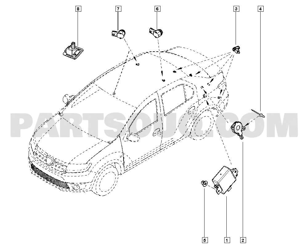 Proximity radar | Renault Logan Sandero II Logan Sandero II B8AL 