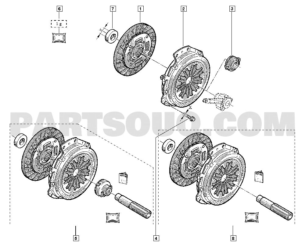 Clutch | Renault Symbol-Thalia 1435 LU3R | Parts Catalogs | PartSouq