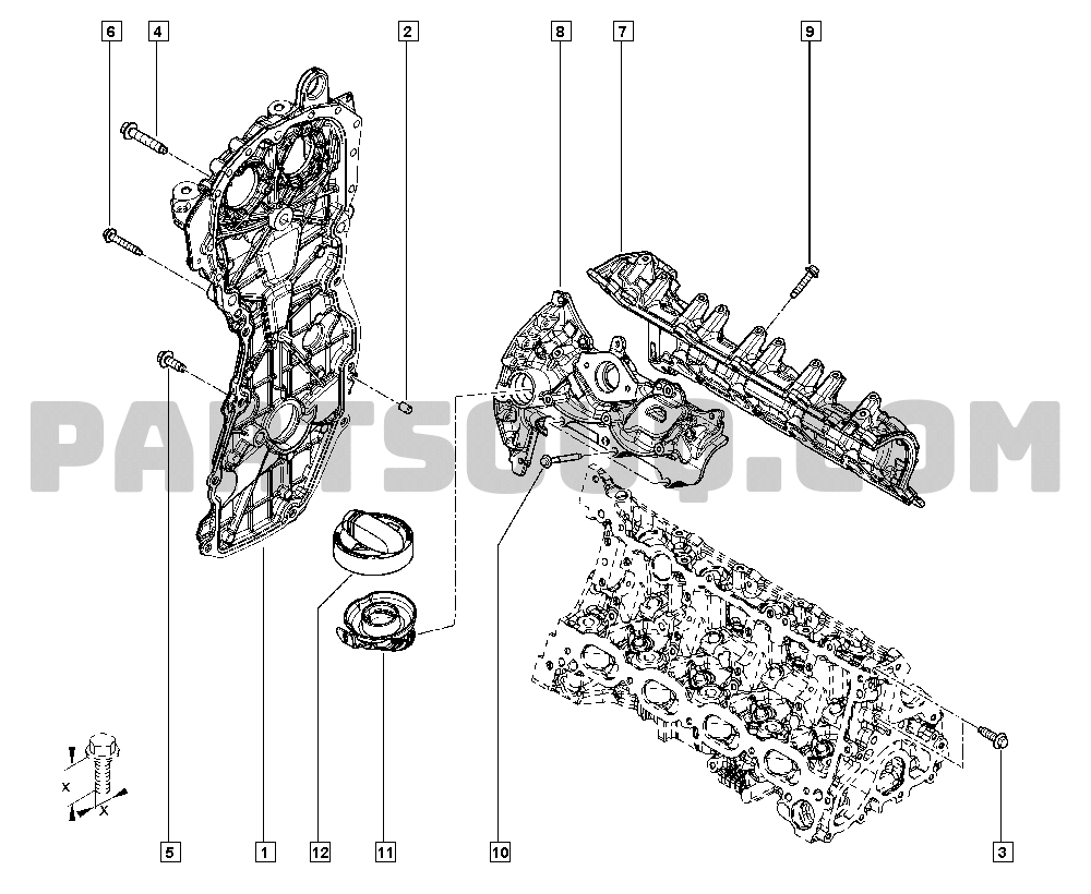Cylinder head - Valve rocker cover | Renault Logan Sandero II 