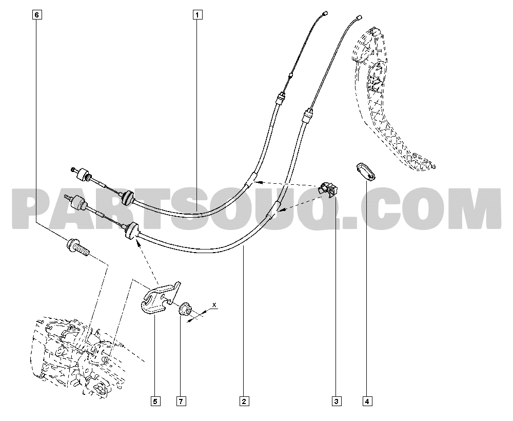 Pedal assembly | Renault Logan Sandero I 0601 BS0F | Parts 