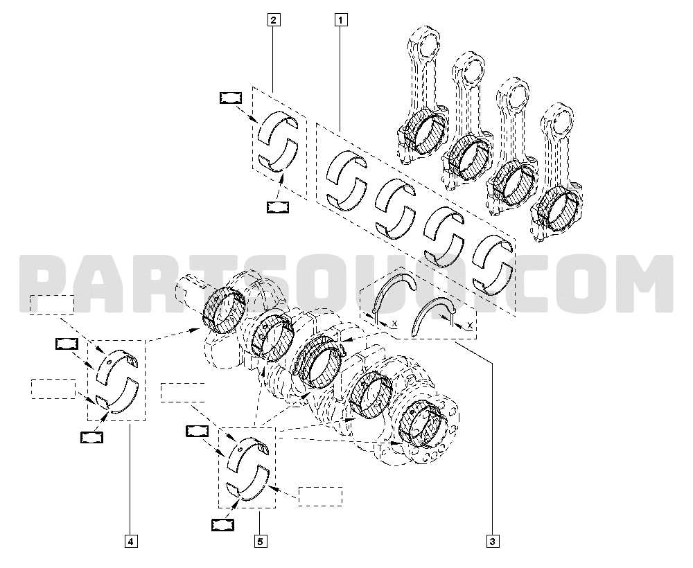 Bearing shells - Bearings | Renault Trafic III 1482 FGA0 | Parts 