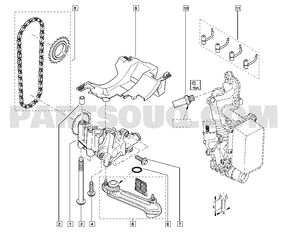 Oil pump | Renault Mégane III Mégane III 09 2010 | Parts Catalogs 