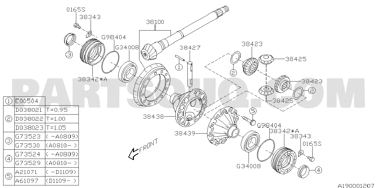 DIFFERENTIAL \u0026 PROPELLER SHAFT | Subaru IMPREZA Japan 03.07.2007 | Parts  Catalogs | PartSouq