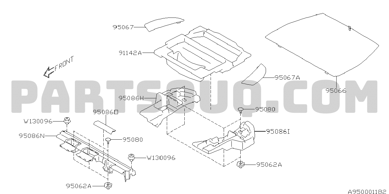 Subaru 91141SG000COVER TRUNK#2 On Picture Subaru 91141SG000COVER TRUNK#2 On Picture
