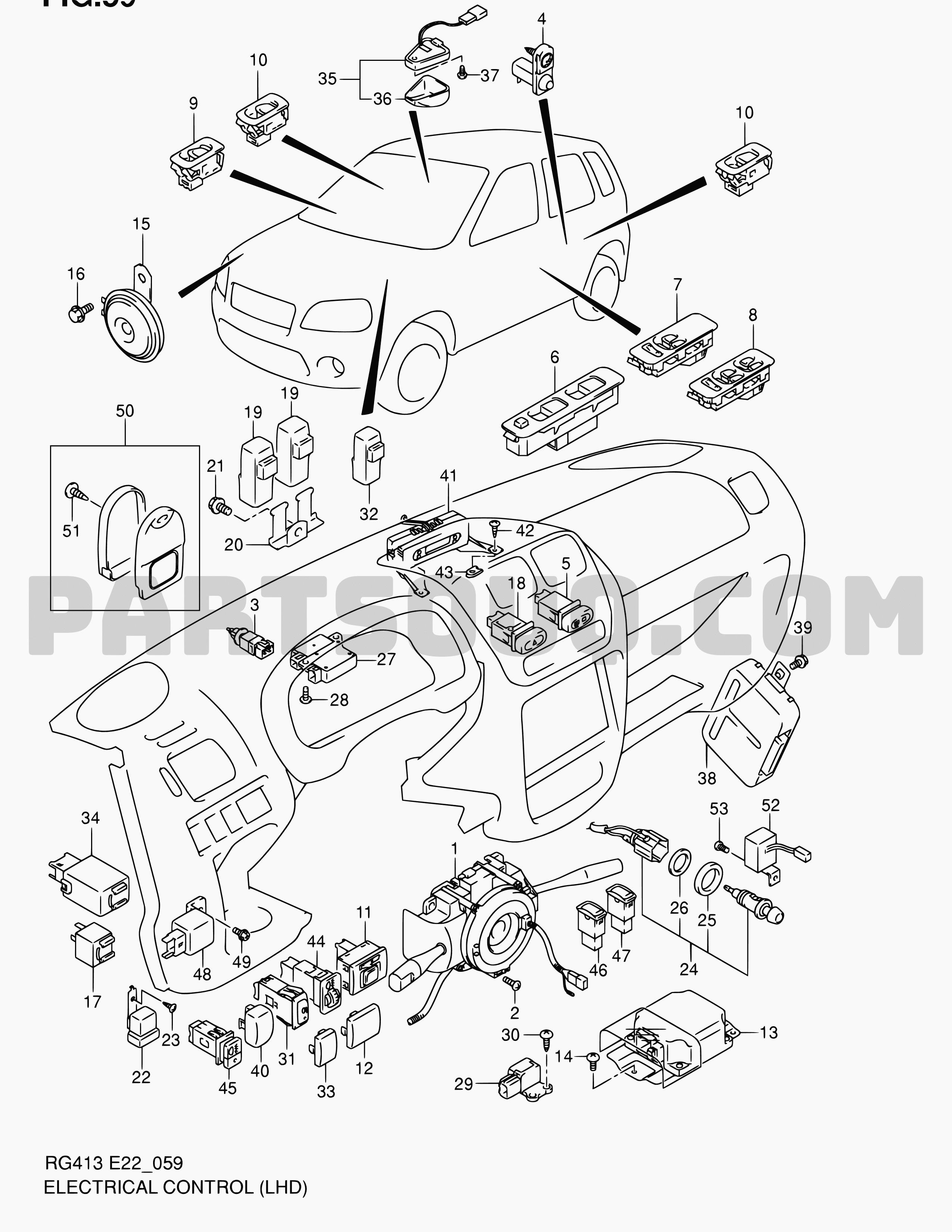 9. Electrical Suzuki Ignis RG413 RG4133 Parts Catalogs PartSouq