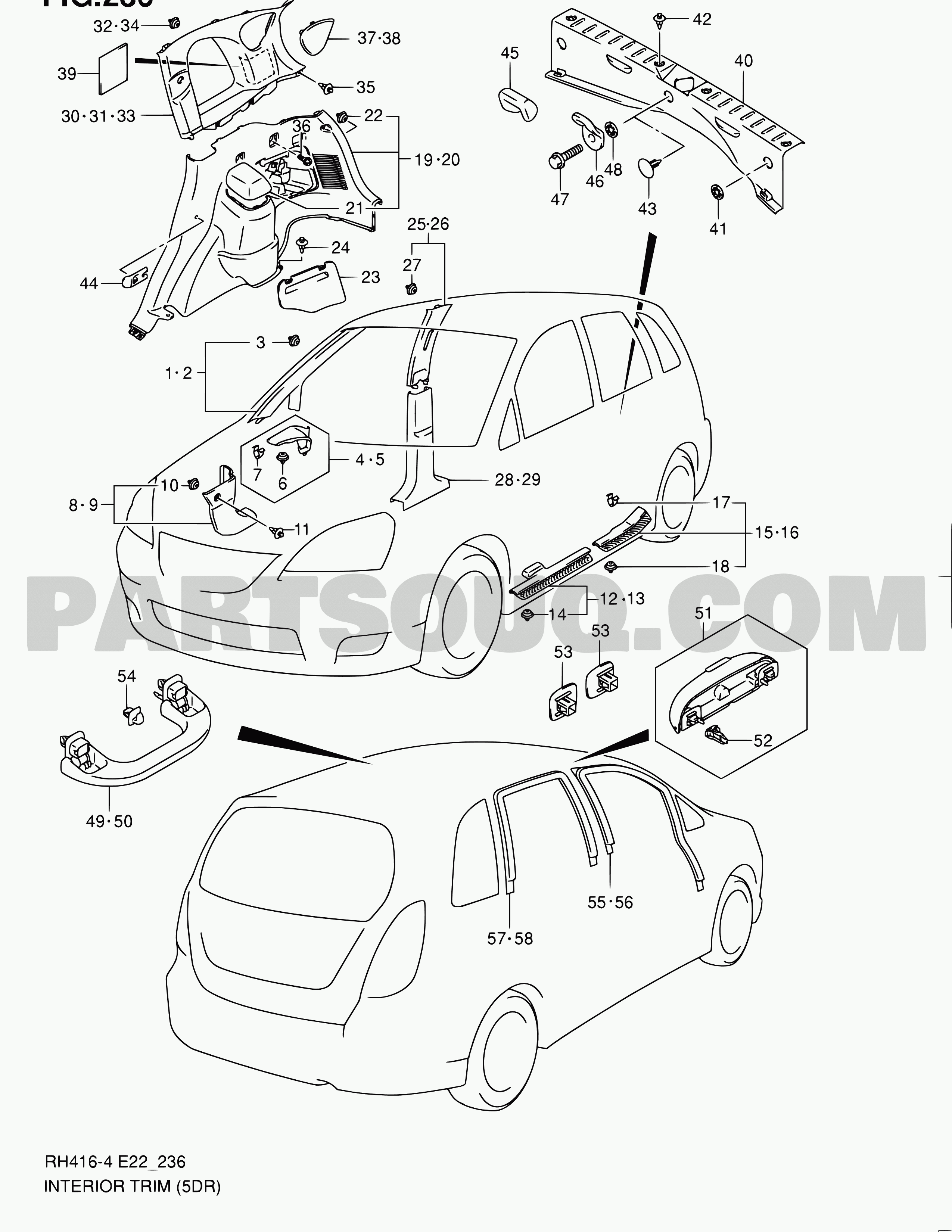 13. Body | Suzuki Liana RH414 RH414D-4 | Parts Catalogs | PartSouq
