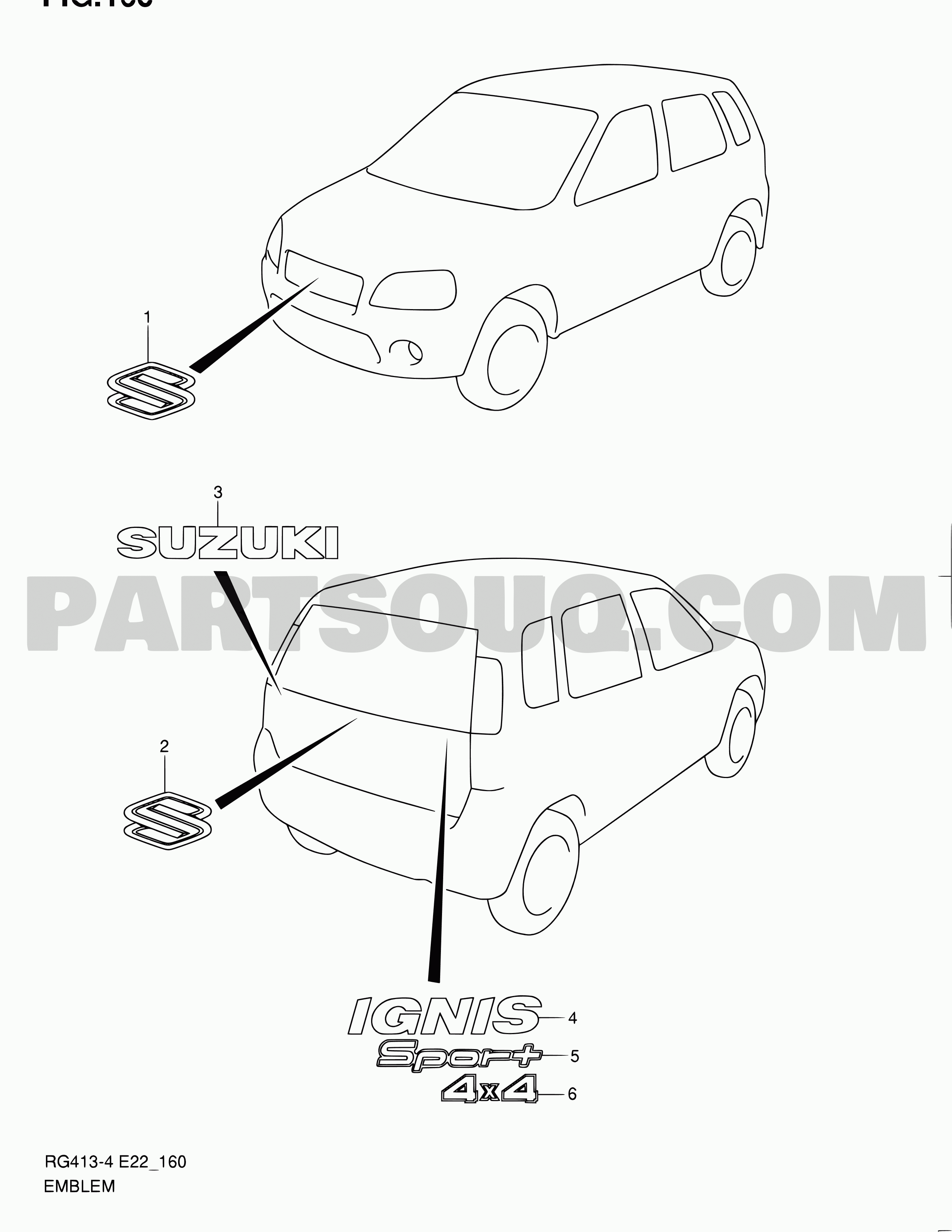 13. Body Suzuki Ignis RG415 RG4154 Parts Catalogs PartSouq
