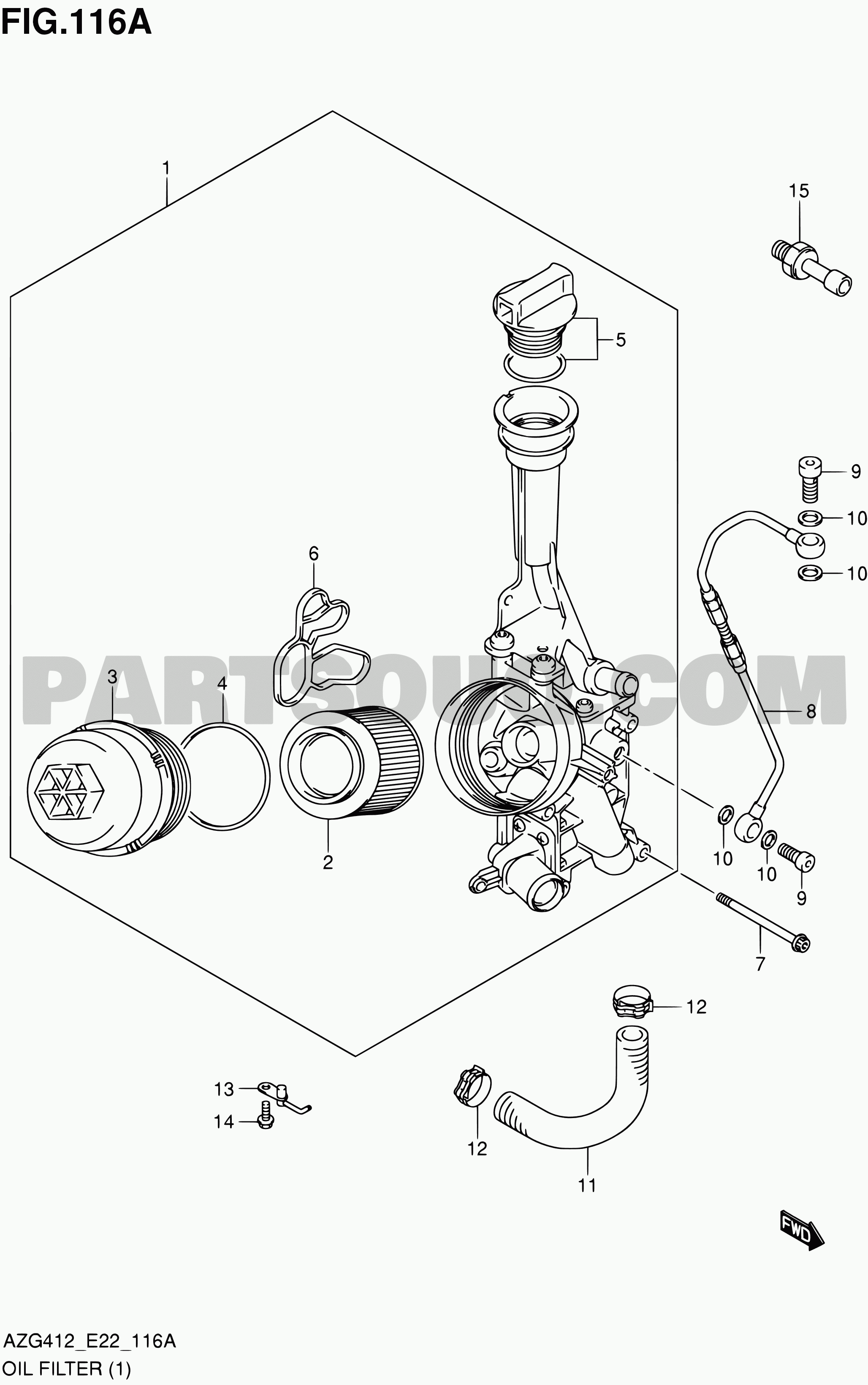 116a oil filter d13a suzuki swift azg413 azg413d parts catalogs