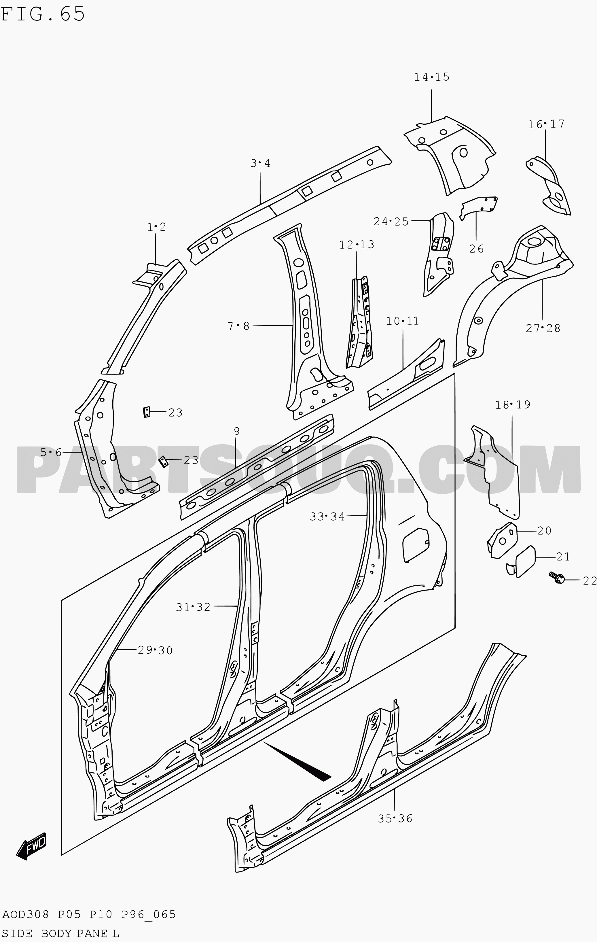 65 - SIDE BODY PANEL | Suzuki Alto - A-Star/Celerio/800/Fronte