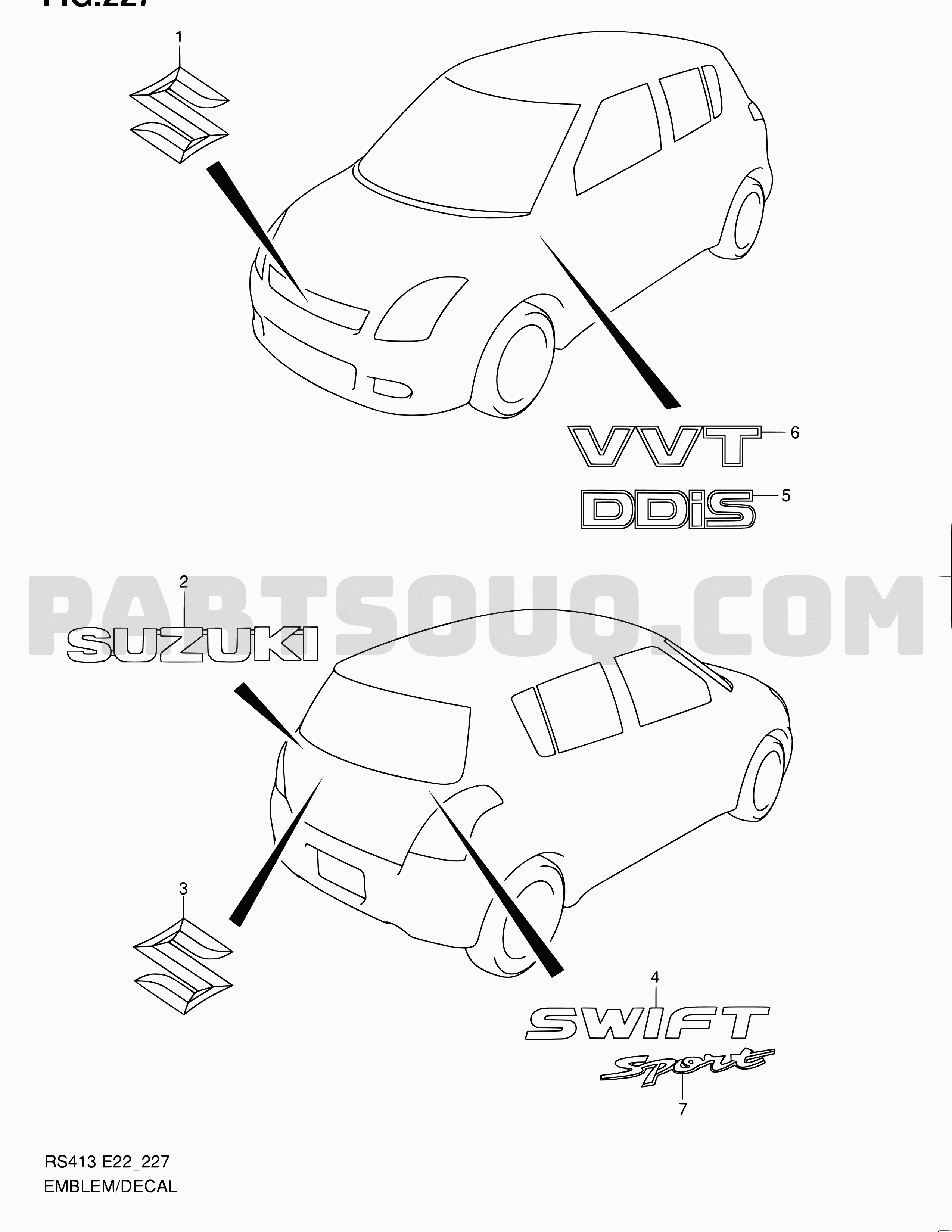 Suzuki swift discount 2007 parts
