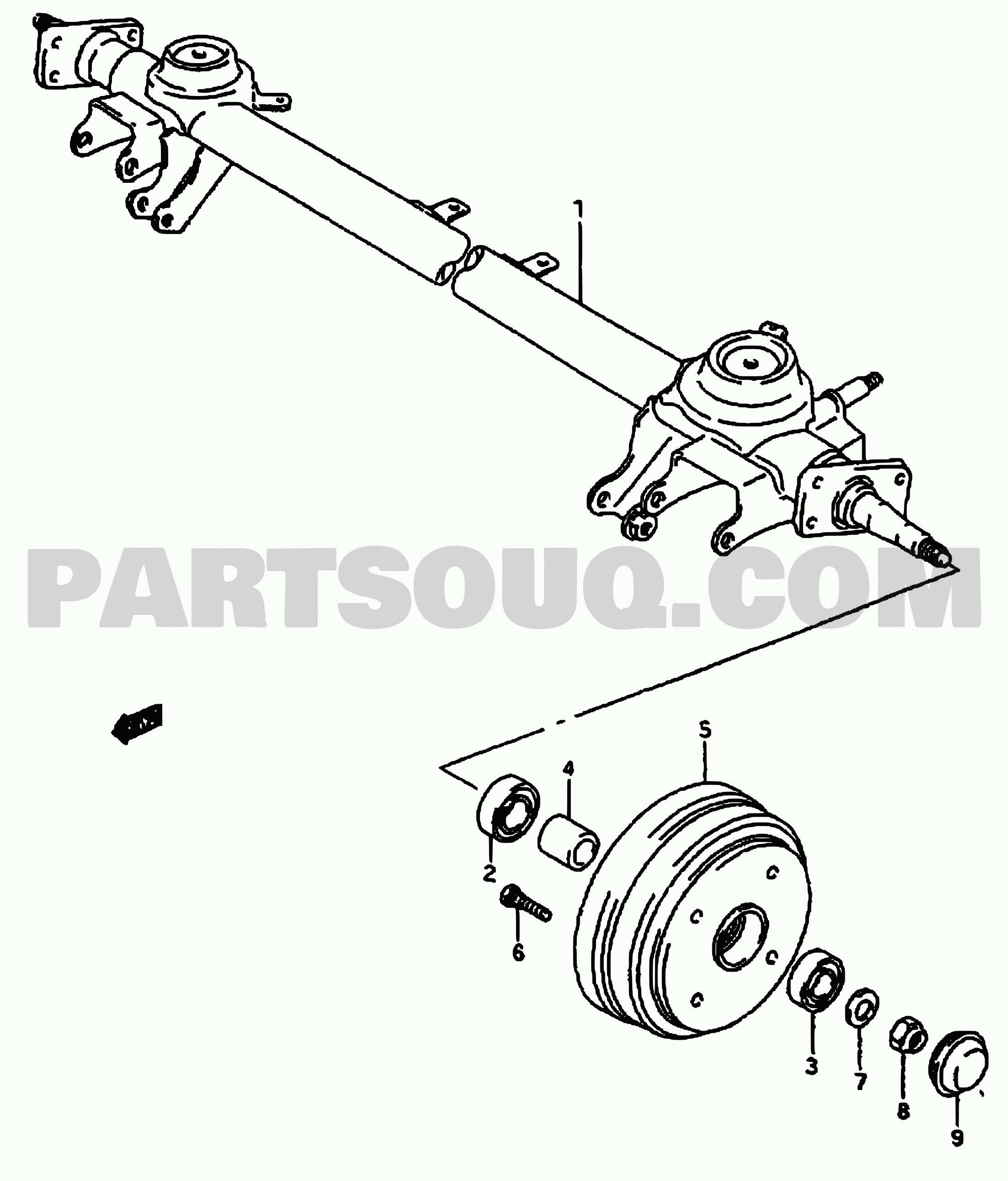 Suzuki alto on sale rear axle