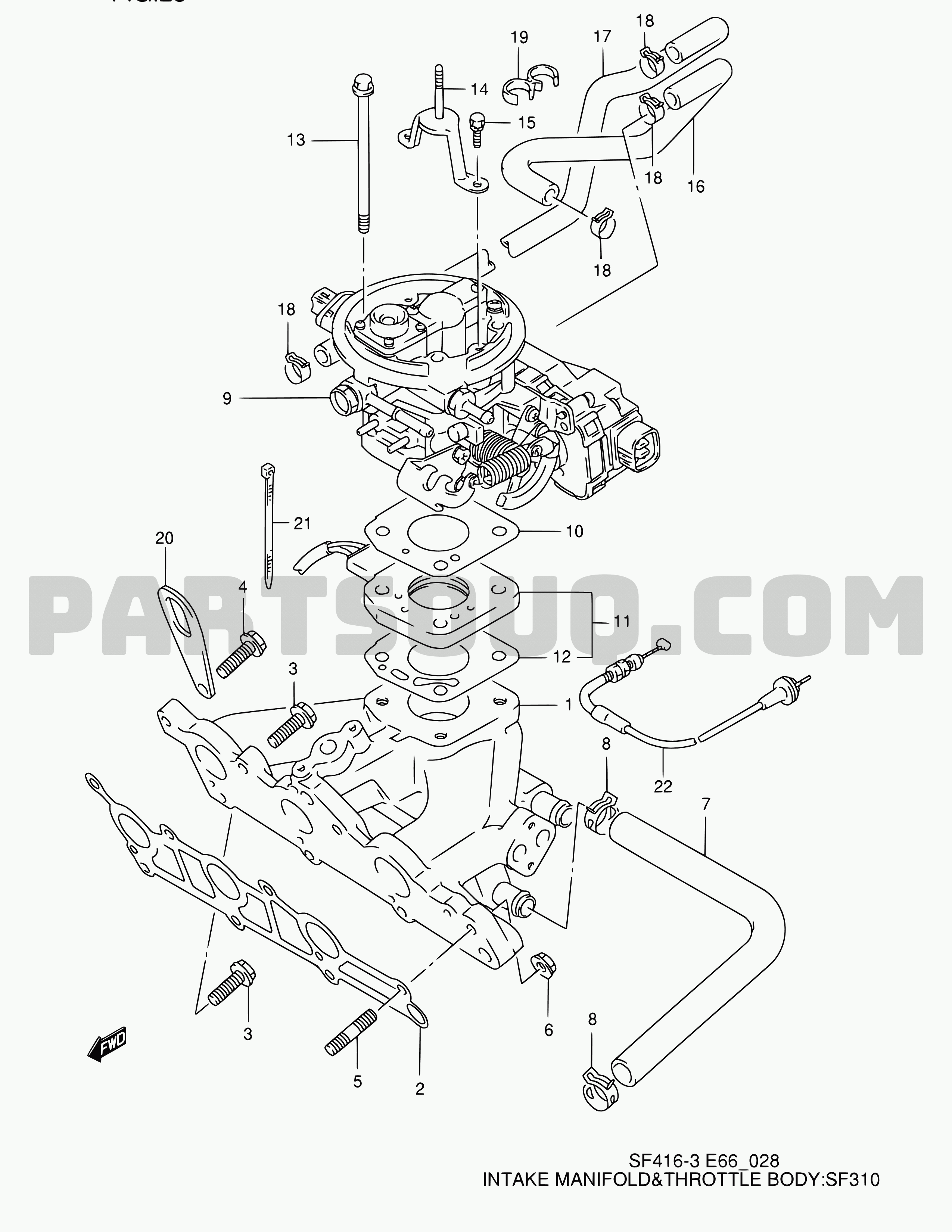 Engine Suzuki Swift SF413 SF4133 (Magyar) (E66) Parts Catalogs