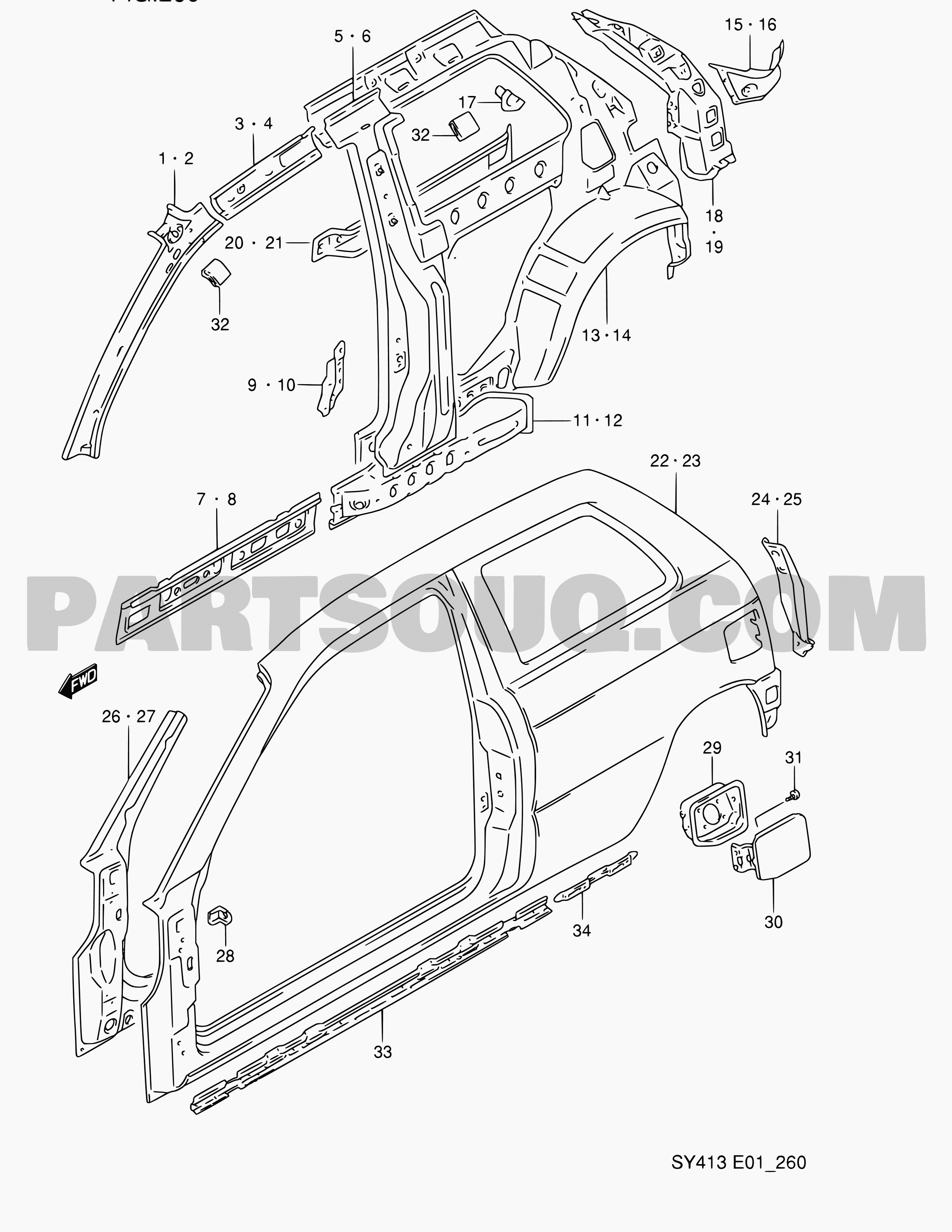 Baleno body sales parts