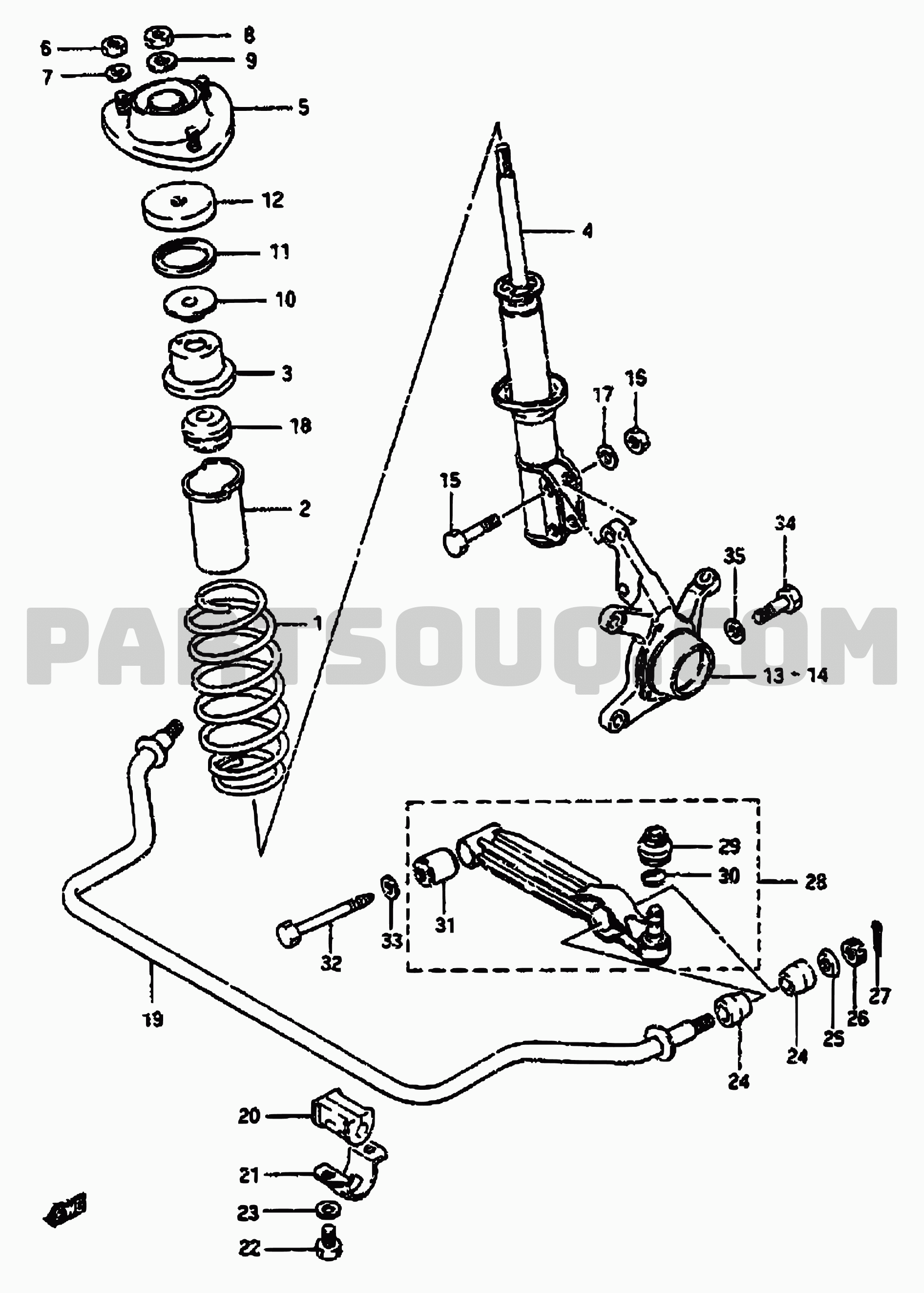Alto front sale suspension