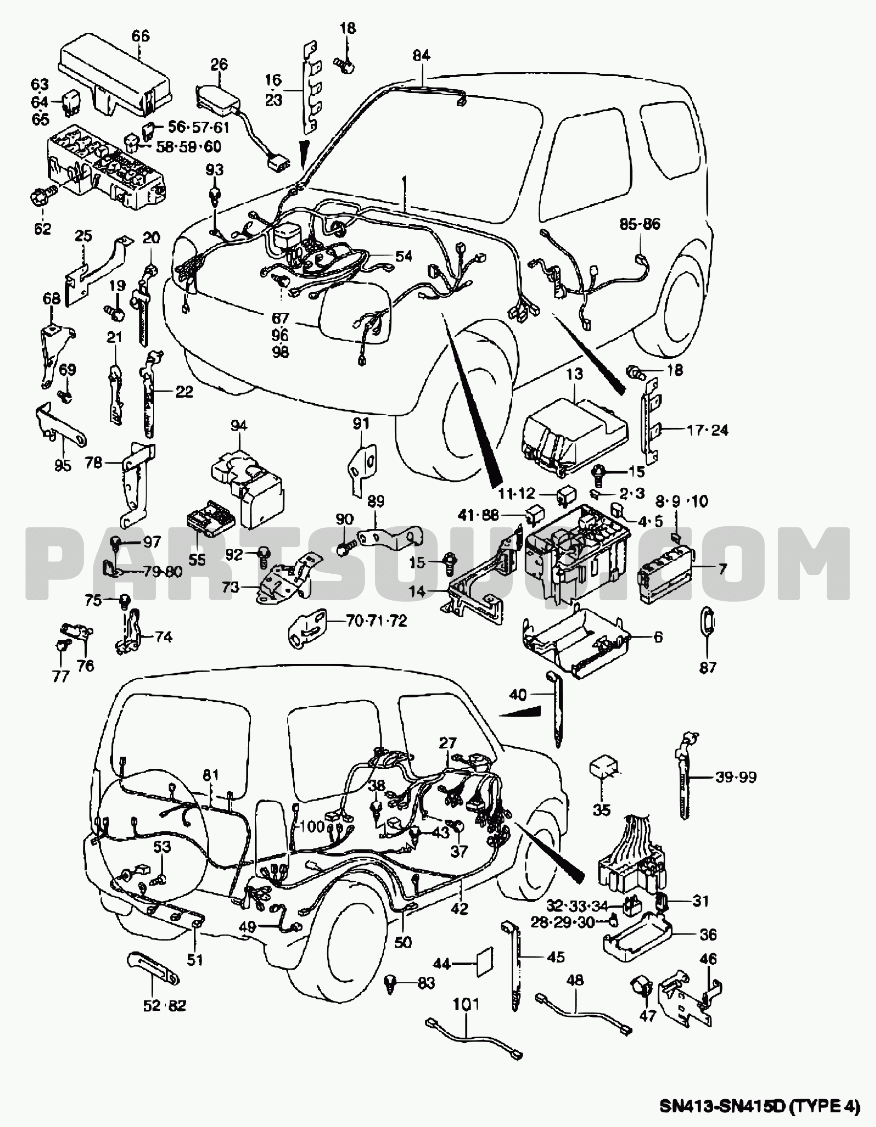 9. Electrical | Suzuki Jimny SN413 SN413V-4 (SANTANA) | Parts Catalogs ...