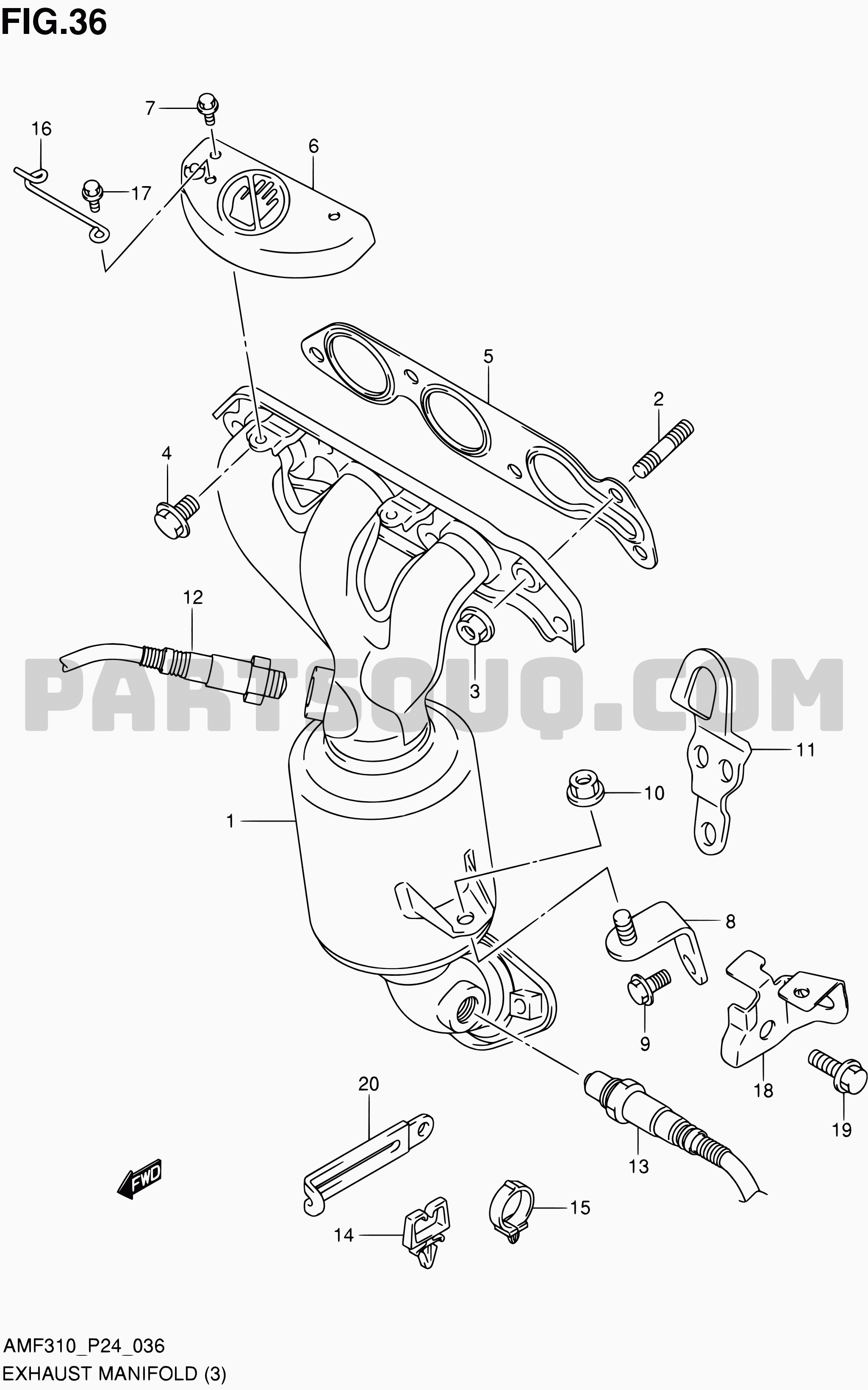 Suzuki alto online exhaust manifold