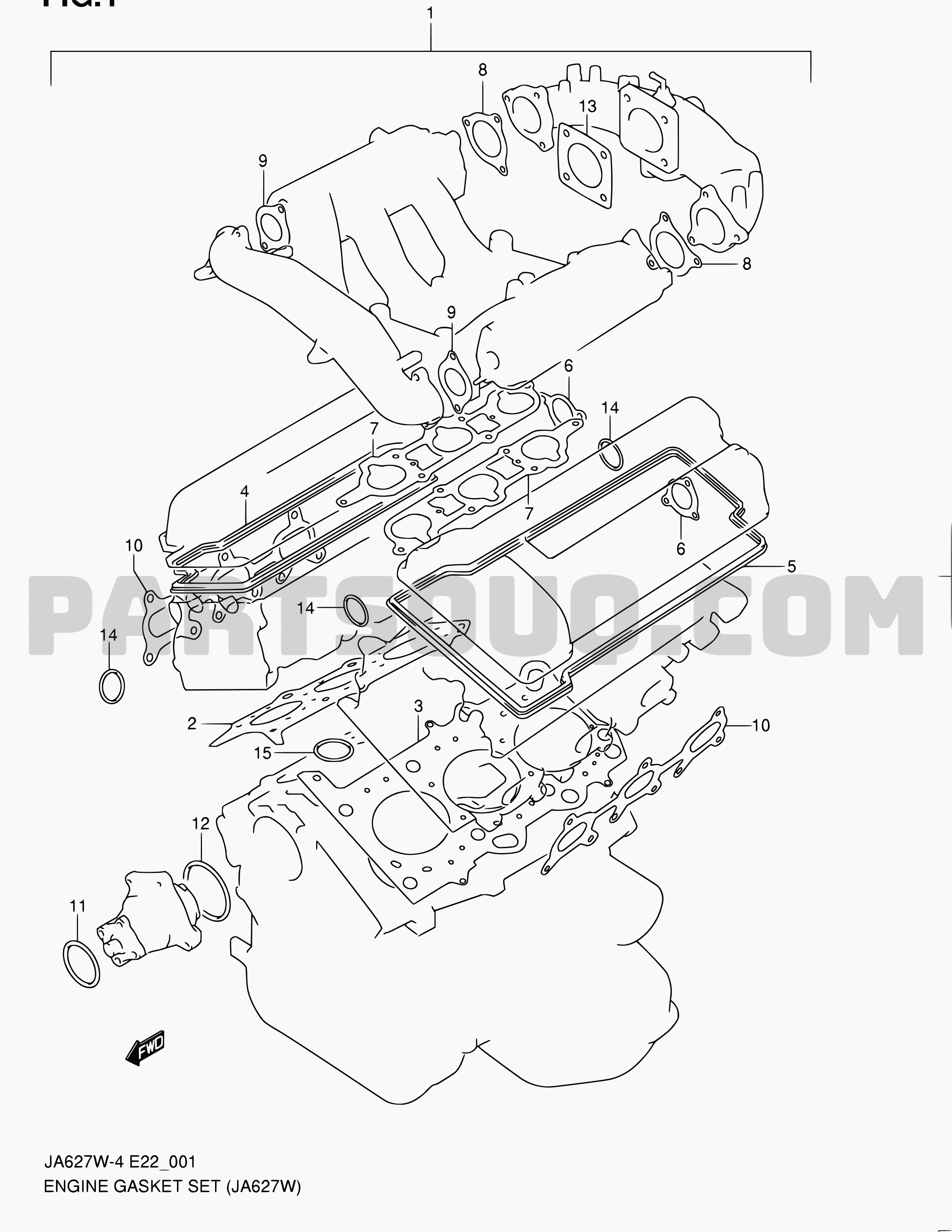1. Engine | Suzuki Grand Vitara XL-7 JA627 JA627W-4 | Parts