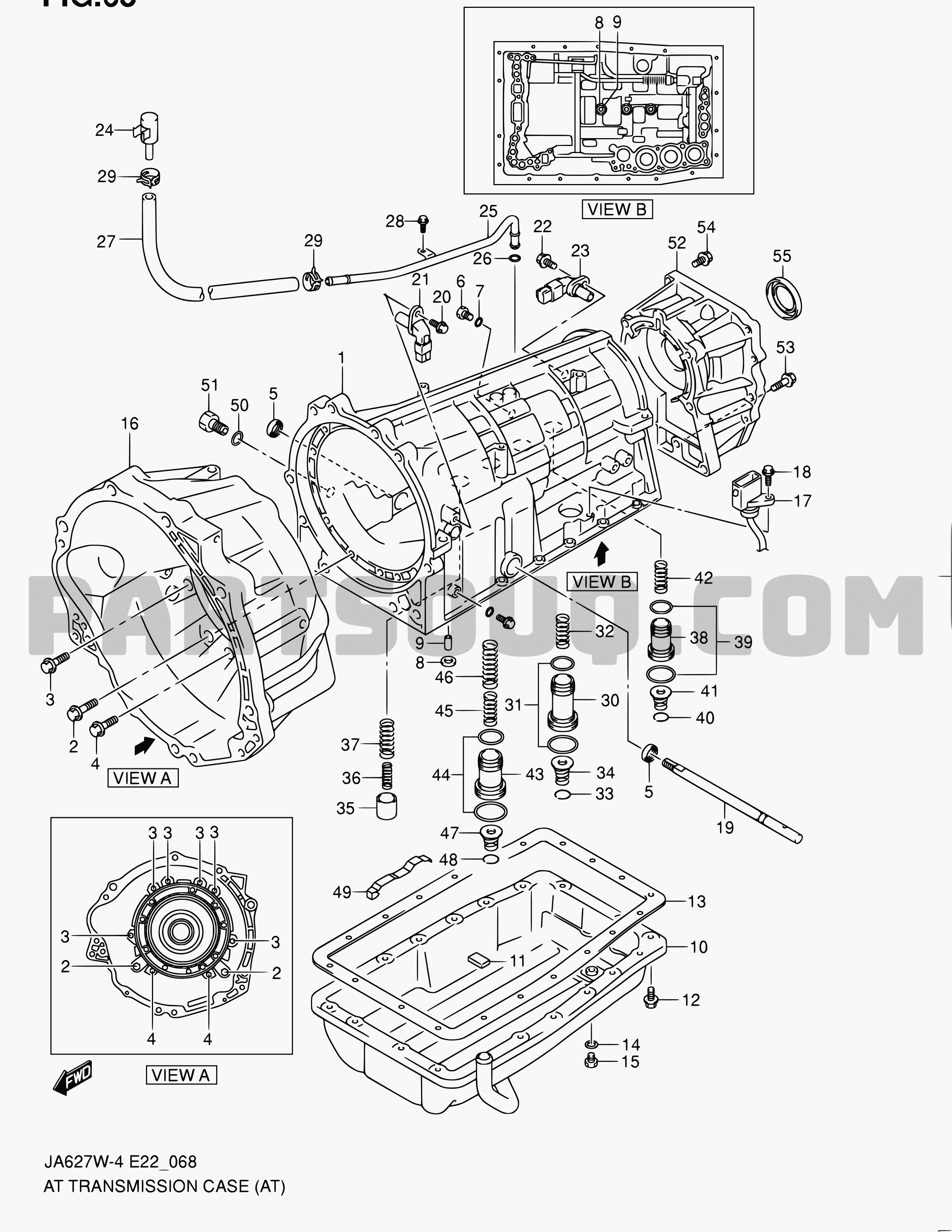 68 - AT TRANSMISSION CASE (AT) | Suzuki Grand Vitara XL-7 JA420 