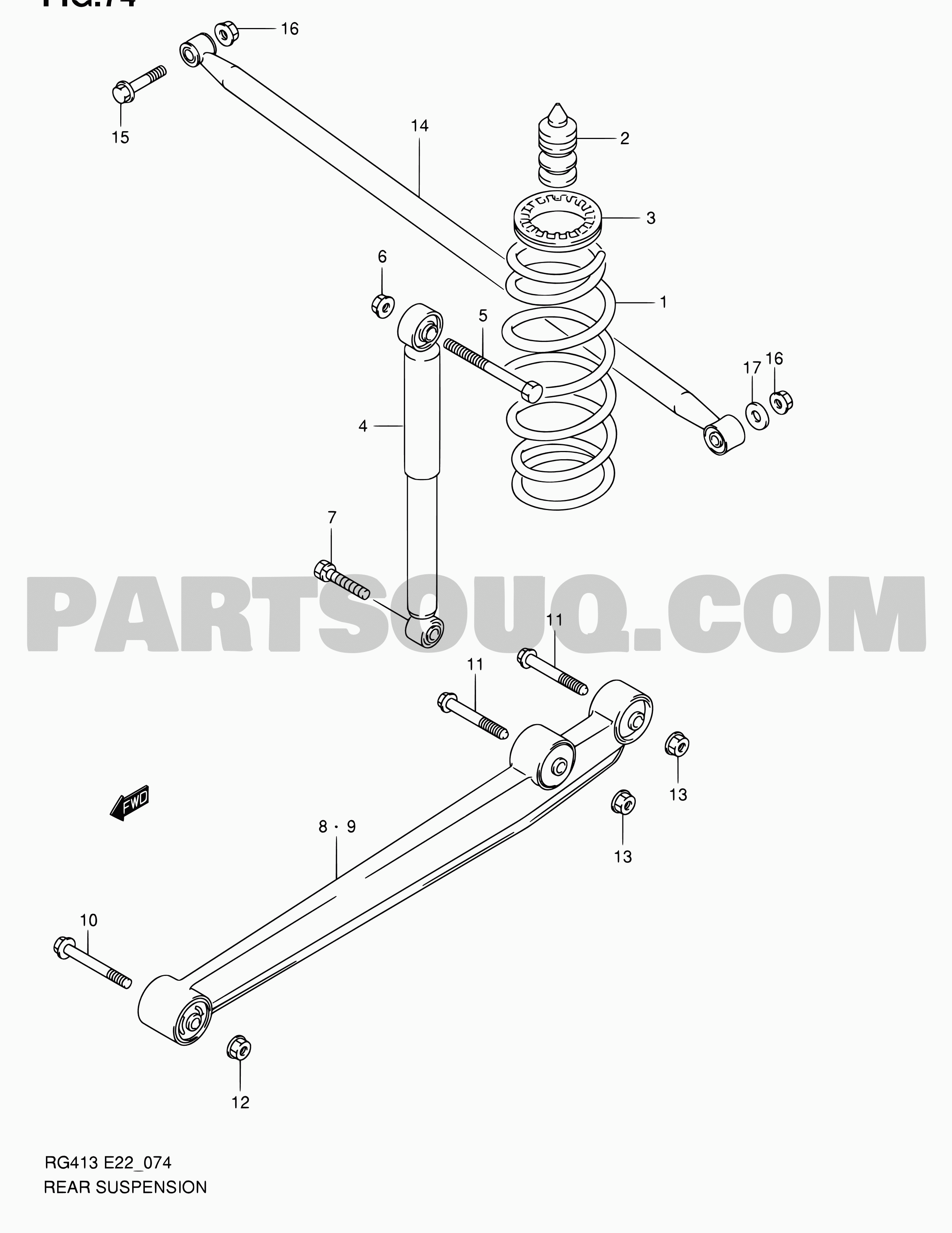 10. Suspension, Suzuki Ignis RG413 RG413-3, Parts Catalogs