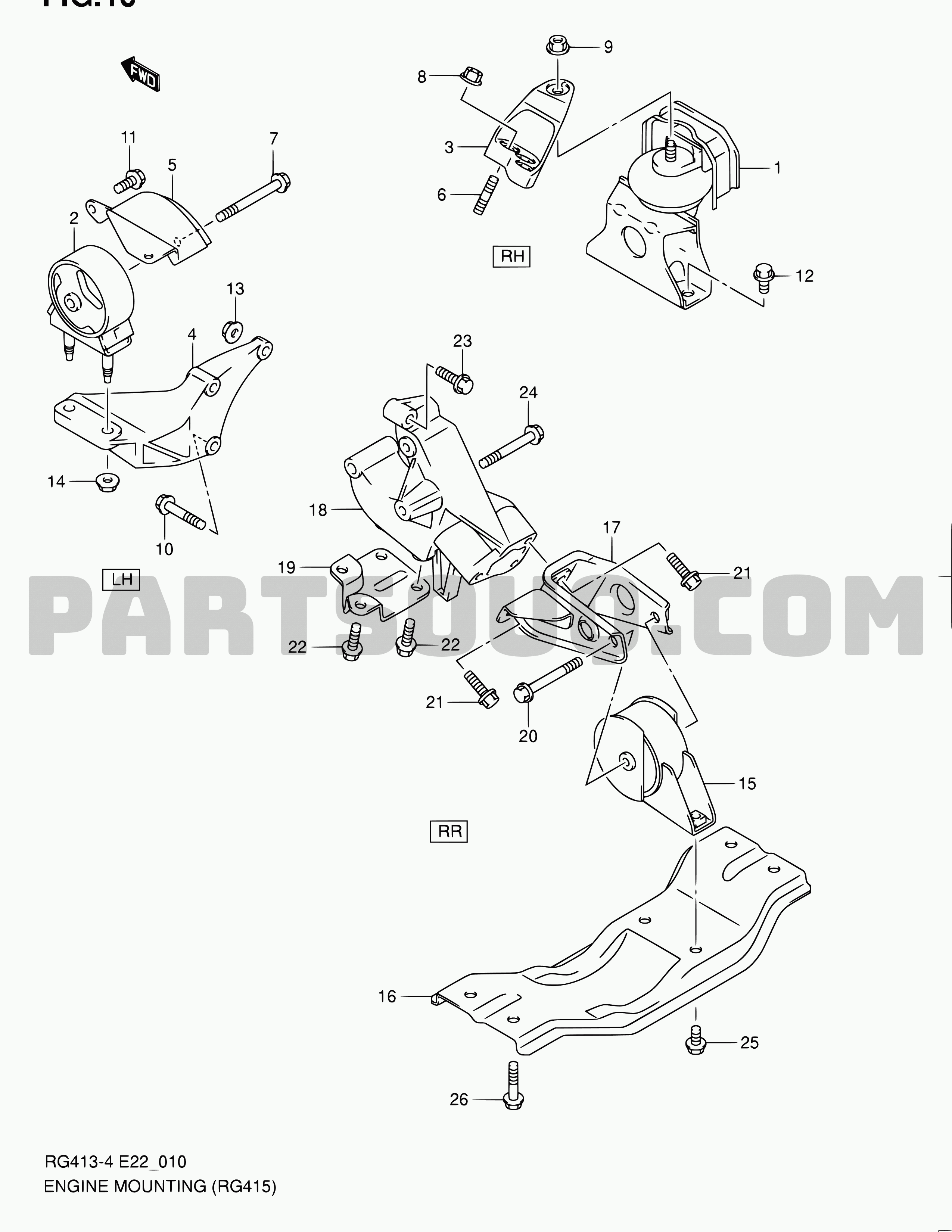 1. Engine Suzuki Ignis RG415 RG4154 Parts Catalogs PartSouq