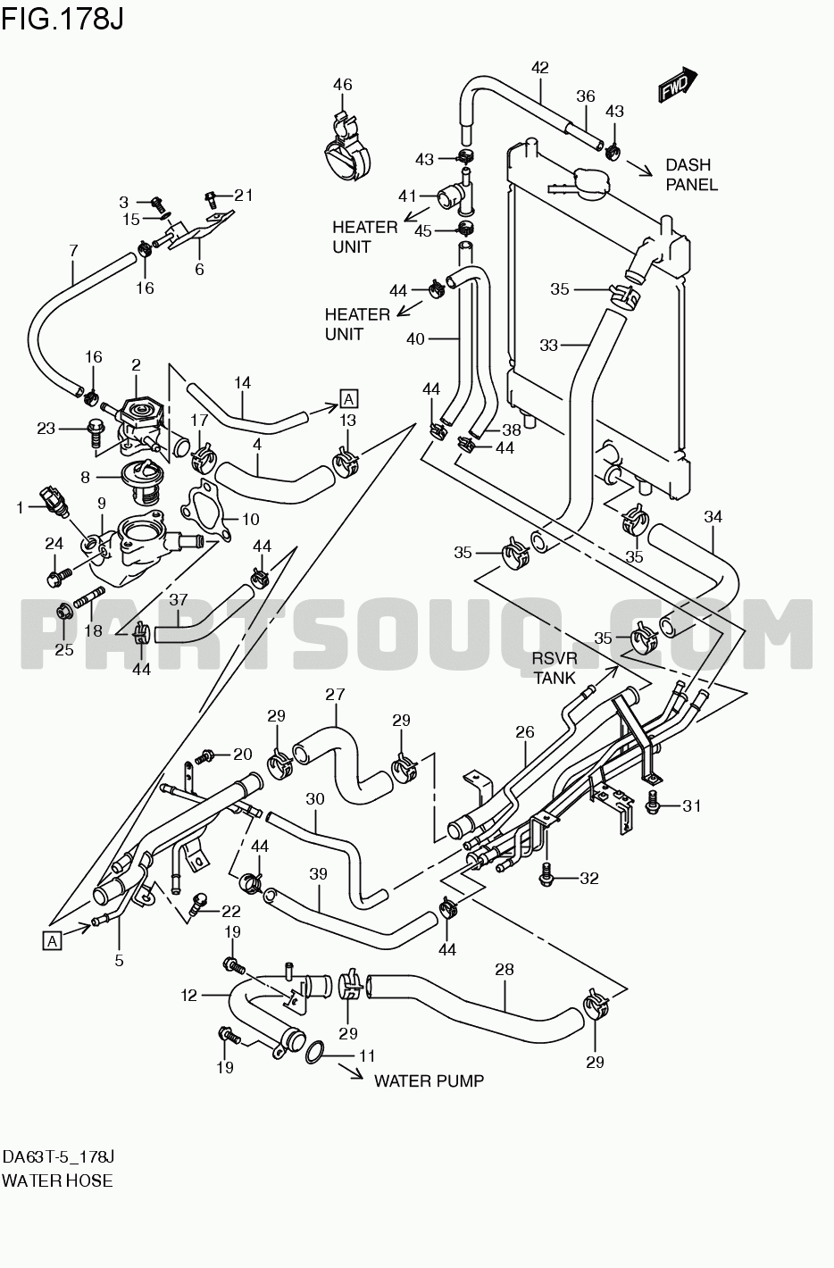 Engine / Fuel tank | Suzuki Carry/Every DA63T-5 | Parts Catalogs | PartSouq