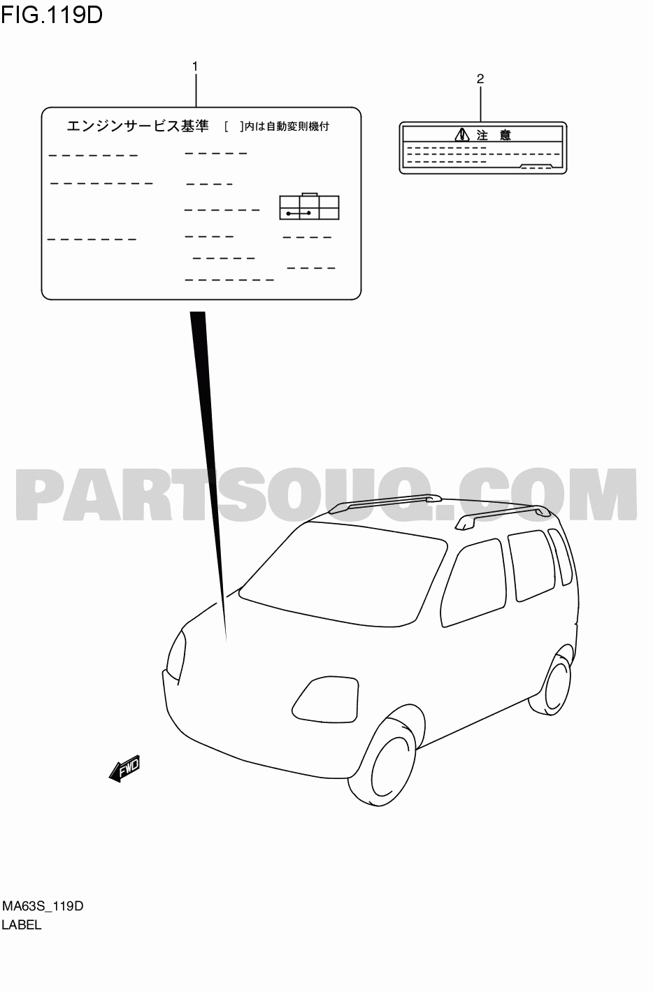 Label Suzuki Wagon R Ma63s Parts Catalogs Partsouq
