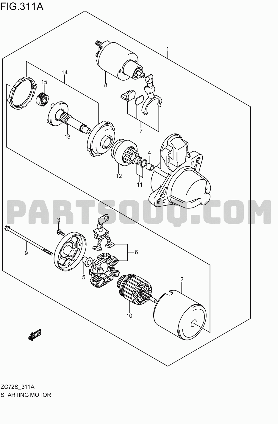 Starter | Suzuki Kei/Swift 2WD ZC72S | Parts Catalogs | PartSouq