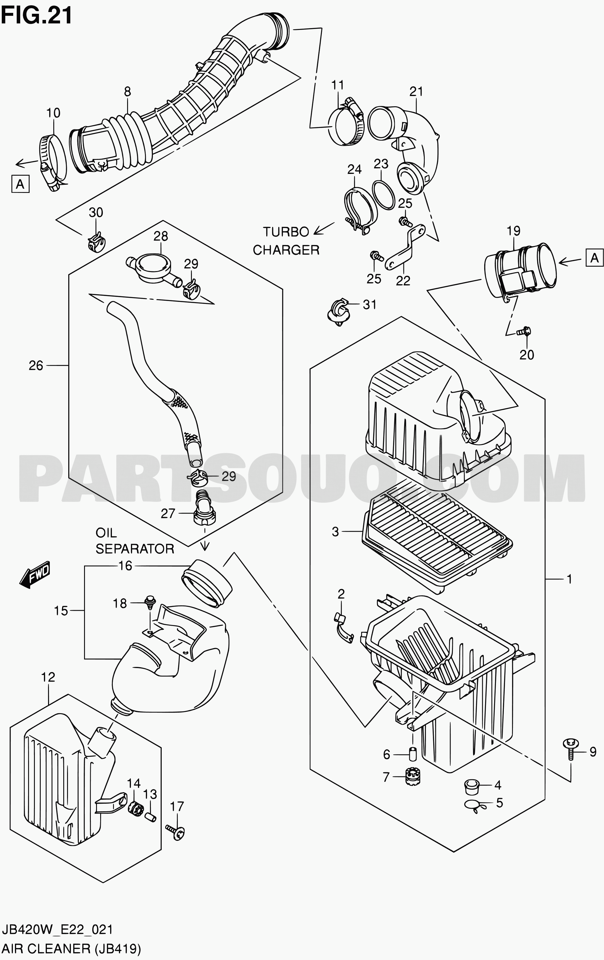 Engine | Suzuki Grand Vitara JB419 JB419WD-3 | Parts Catalogs