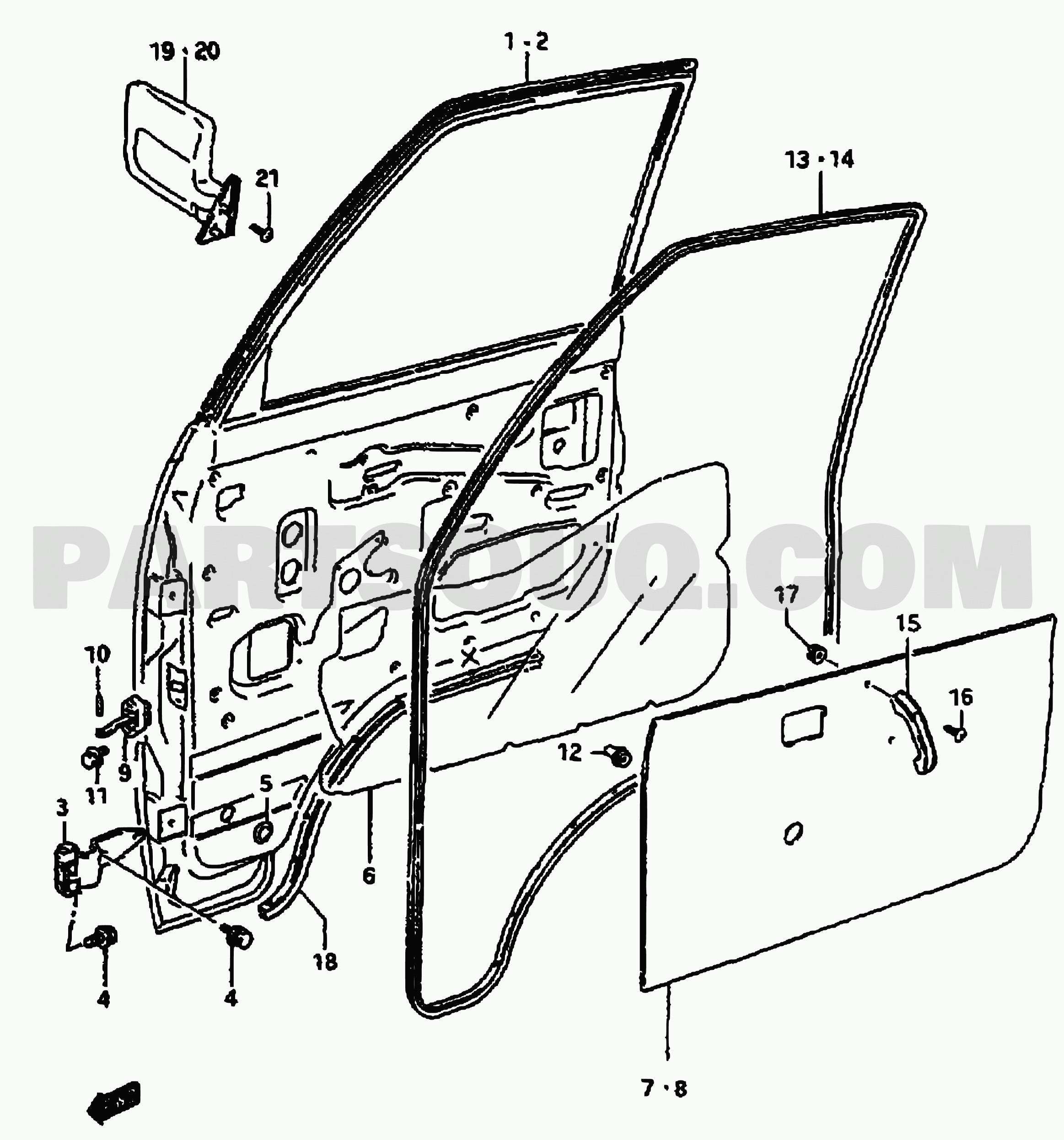 Body | Suzuki Carry/Supercarry/Every SK410 SK410-4 | Parts