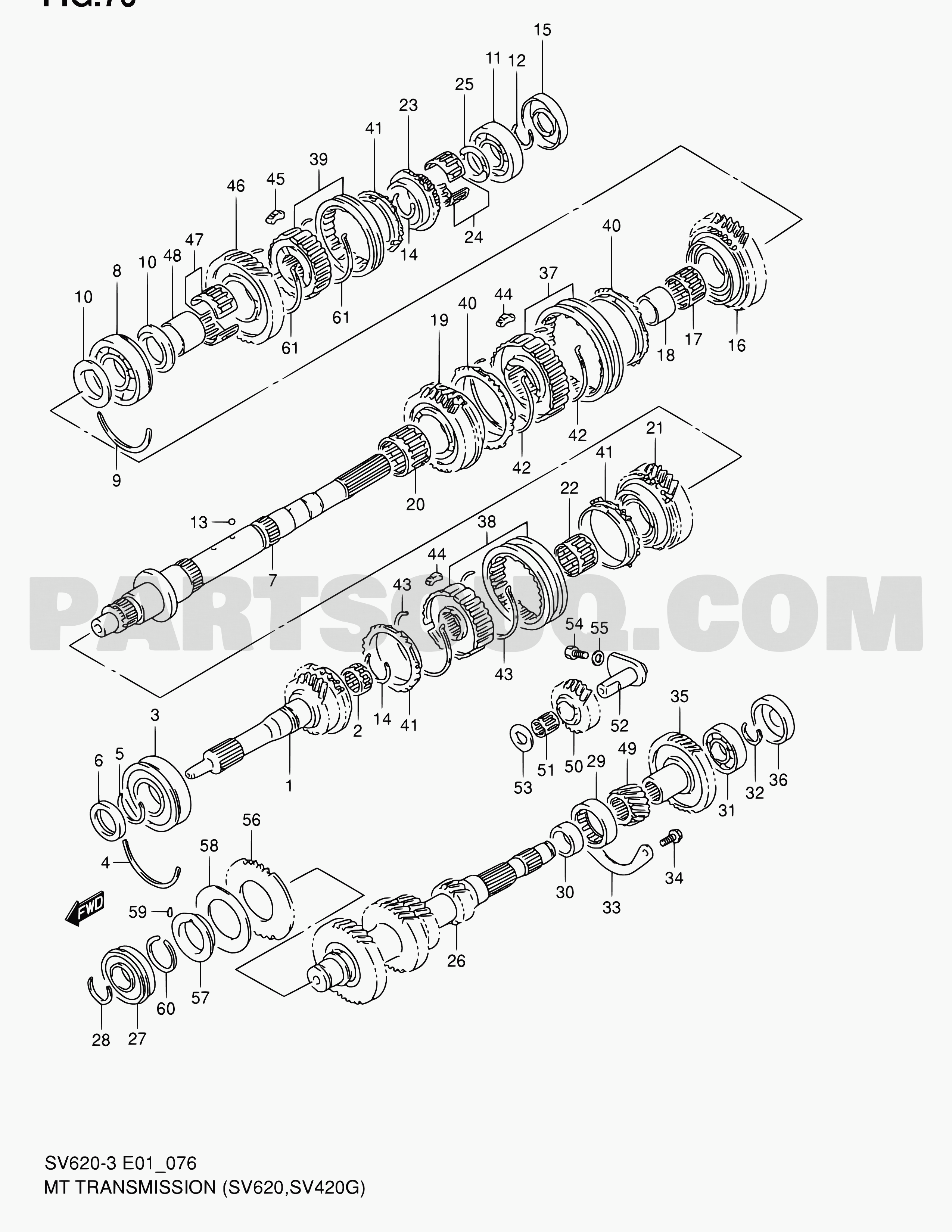 Transmission | Suzuki Vitara/Sidekick SV620 SV620-3 | Parts