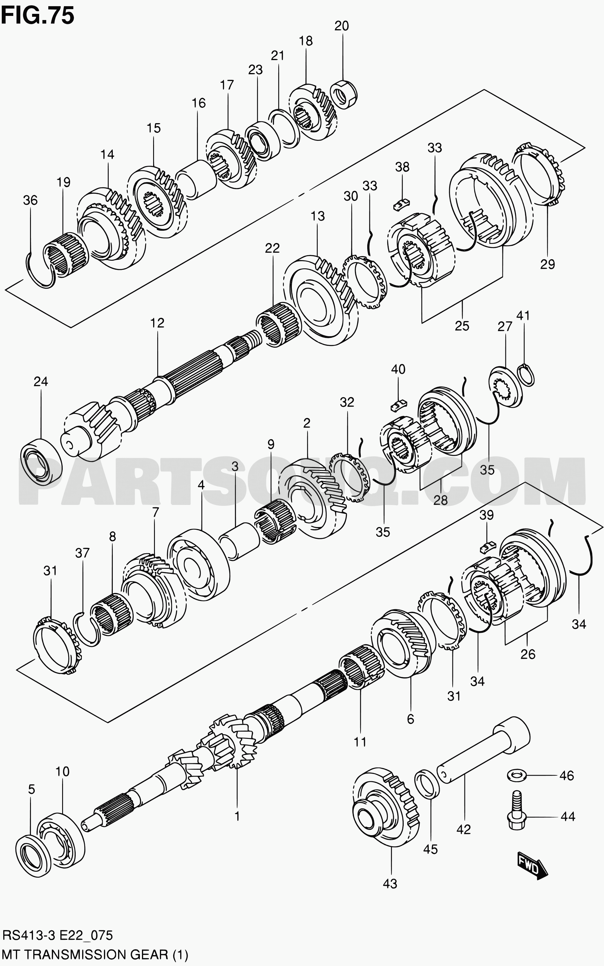 Transmission | Suzuki Swift RS413 RS413-3 (Magyar) | Parts