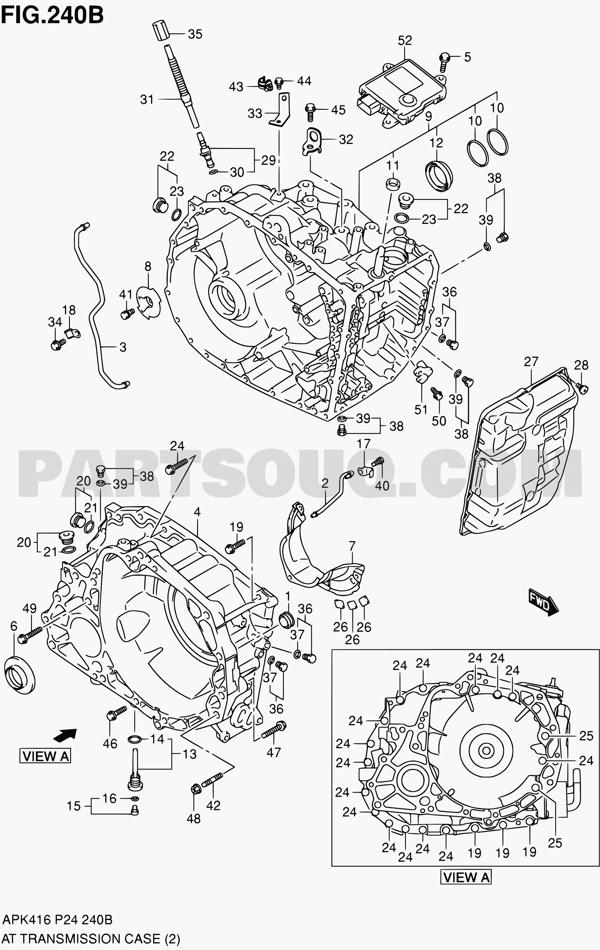 HMA-YUANページ 240B - AT TRANSMISSION CASE (6AT:M16A) | Suzuki Vitara APK416