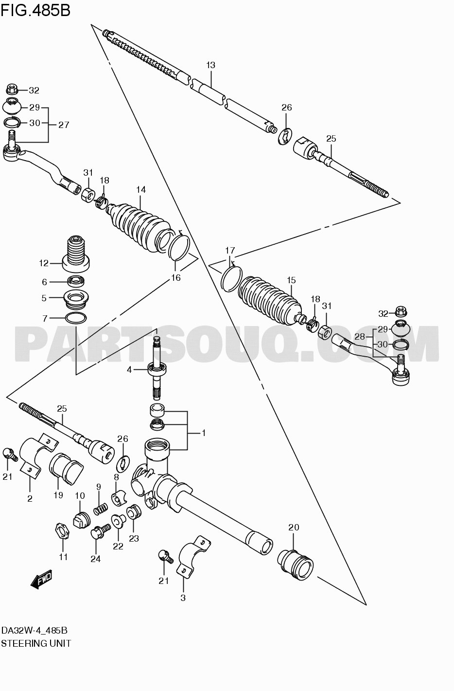 Suspension / Steering brakes | Suzuki Carry/Every 駆動;略称 DA32W