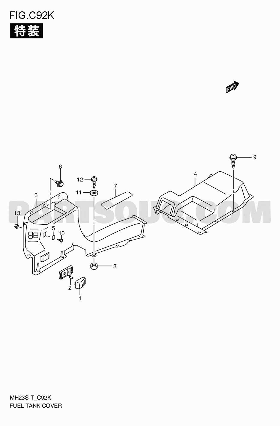ワゴナー MH23s H22 Special equipment | Suzuki Wagon R MH23S-T 200810 | Parts Catalogs