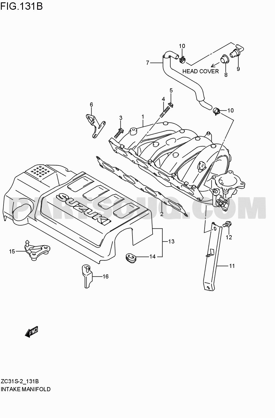 Engine / Fuel tank | Suzuki Kei/Swift 2WD 6AB | Parts Catalogs
