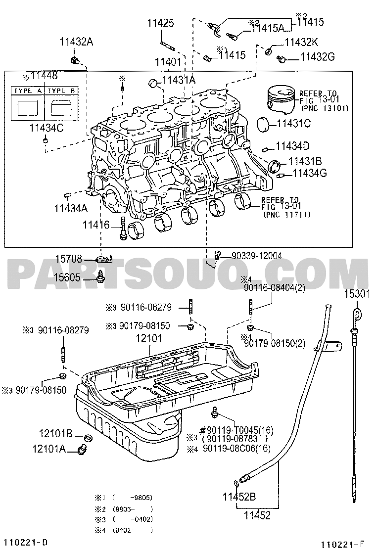 Engine/Fuel/Tool | Toyota T.U.V LF82R-GRMDS 01.2000 - 06.2004 Parts ...