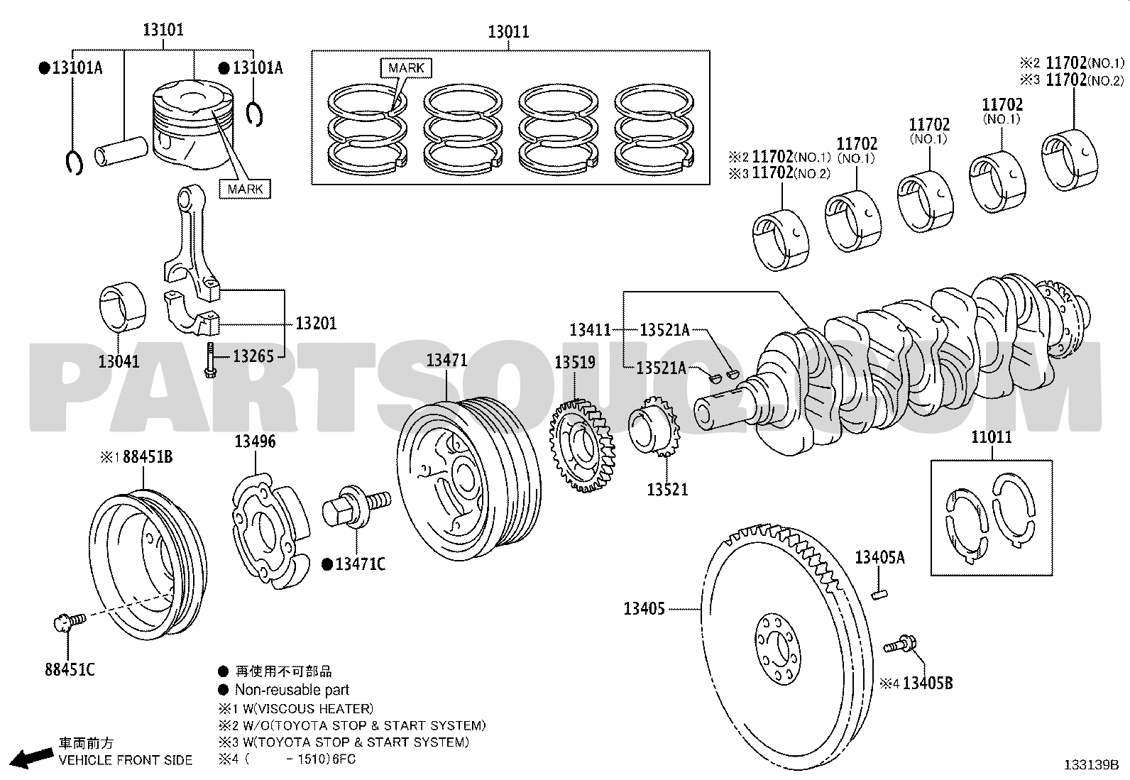 Engine/Fuel/Tool | Toyota HILUX GUN135R-DETLHE 09.2018 - 05.2019 ...