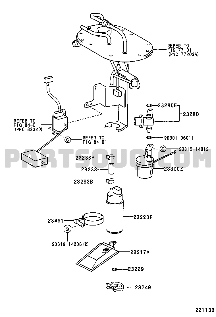 FUEL INJECTION SYSTEM | Toyota NADIA ACN10-AHSEH ACN1#,SXN1 