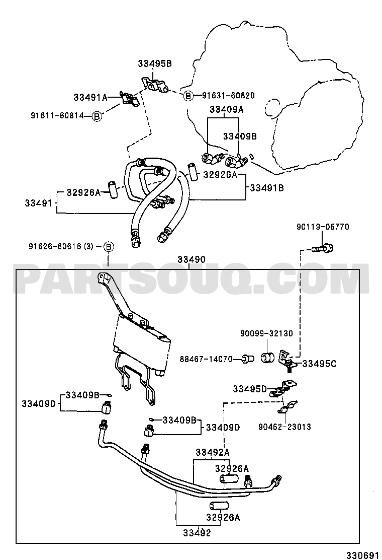 OIL PUMP, OIL COOLER \u0026 PIPE (MTM) | Toyota CALDINA ST215W-DWMZZ  AT211,CT216,ST21# | Parts Catalogs | PartSouq