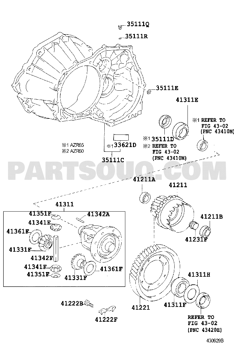 Transmisión/Chasis | Toyota NOAH/VOXY AZR65G-BRSEH AZR6
