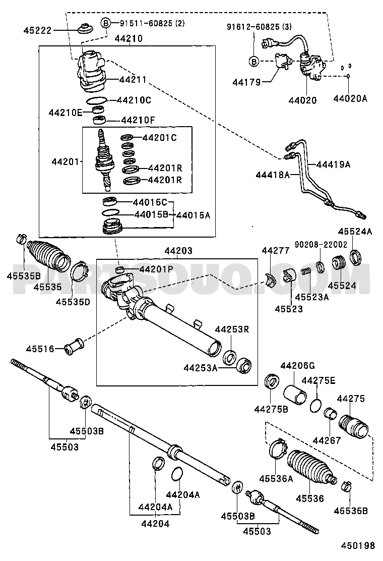 FRONT STEERING GEAR & LINK | Toyota CHASER JZX100-BTPVZ GX10