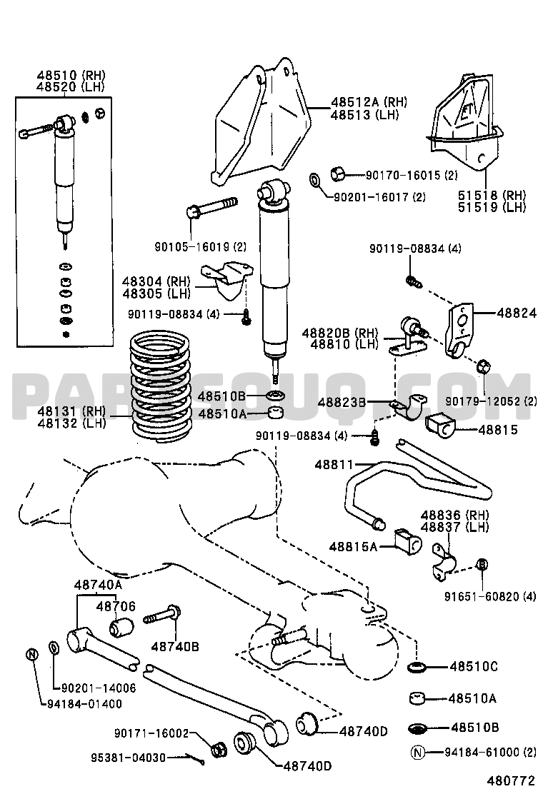 Transmisión/Chasis | Toyota LAND CRUISER S/T,H/T KZJ78W-PET