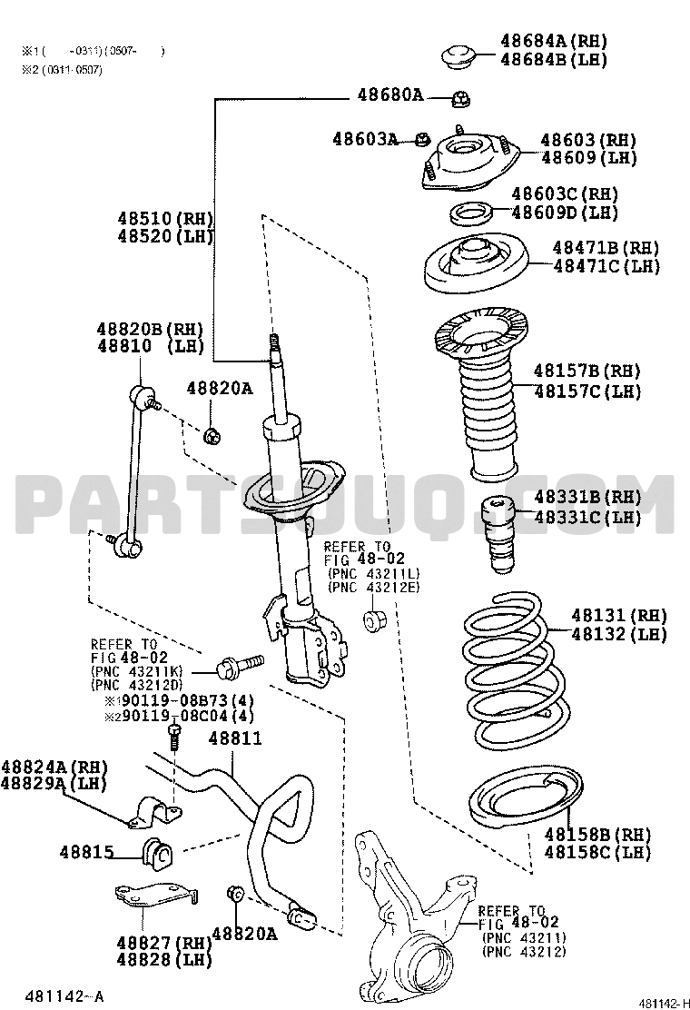 FRONT SPRING & SHOCK ABSORBER | Toyota RAV4 ZCA26L-AWMNKW