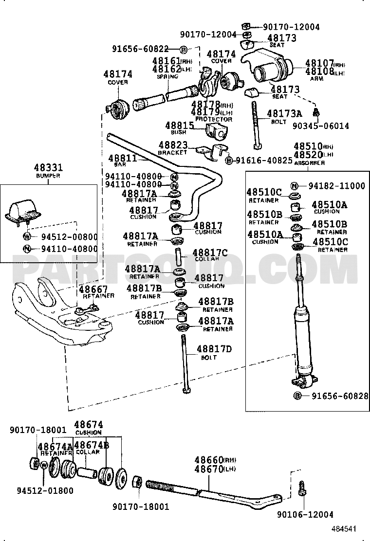 FRONT SPRING \u0026 SHOCK ABSORBER | Toyota 4-RUNNER TRUCK RN55L-SREA3W  RN5#,6#,7#,VZN6#,LN5#,6# | Parts Catalogs | PartSouq