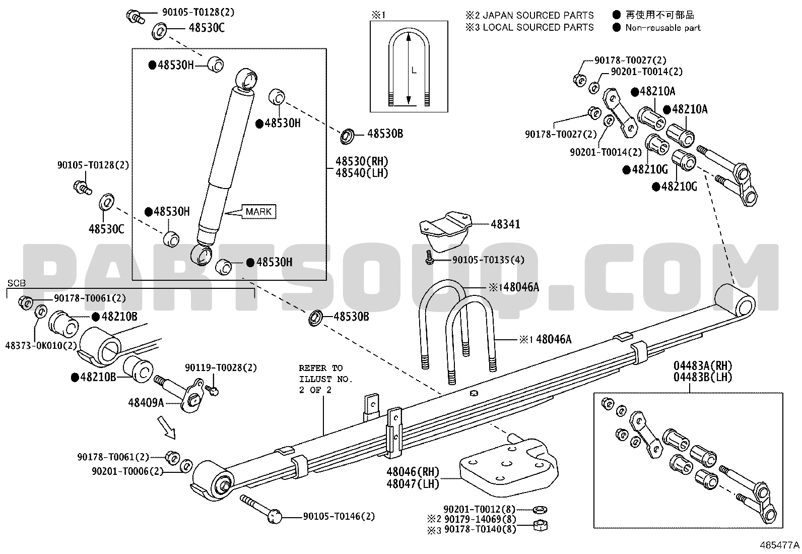 Power Train/Chassis | Toyota HILUX (SCB/XTR) TGN120R-BNMLKN3
