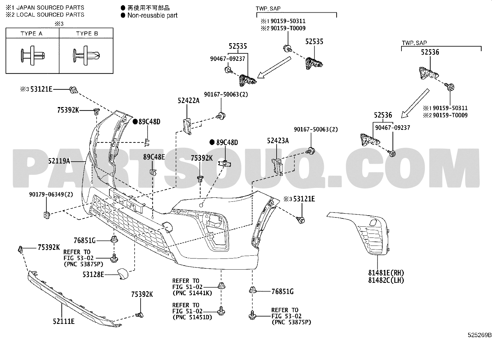 的矢図　K-052-2BR2 Body/Interior | Toyota COROLLA CROSS MXGA10L-GHXGHG MXGA10