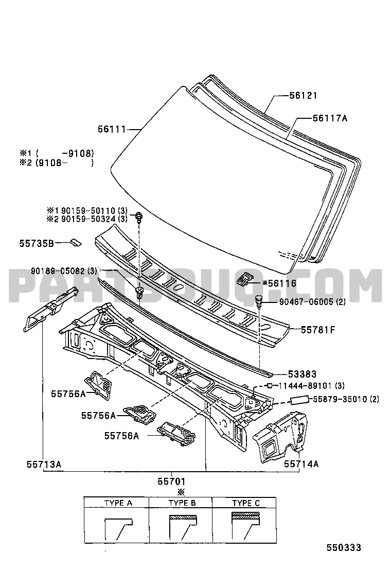 Body/Interior | Toyota HILUX/4RUNNER (4WD) LN107L-TRMSS 03.1997 